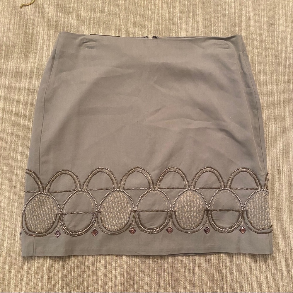 Banana Republic Gray skirt with jewels